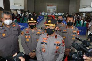 Kejar Target Vaksinasi, Polda Bengkulu Kembali Gelar Vaksinasi Massal