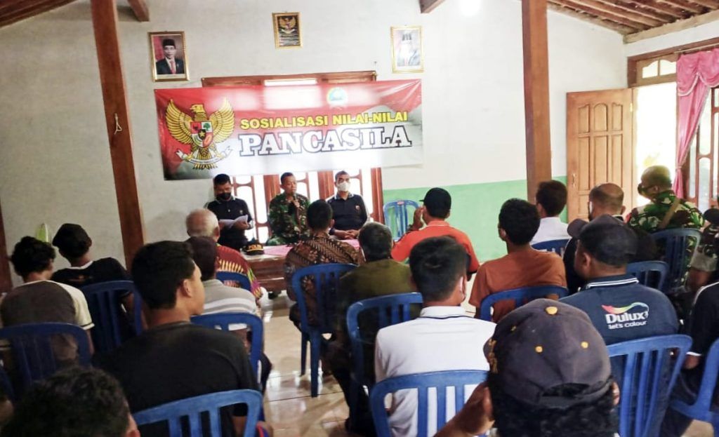 Danramil Sosialisasikan Nilai-nilai Pancasila Kepada Masyarakat