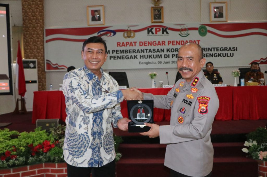 Komitmen Berantas Korupsi Di Bengkulu, KPK RI dan Polda Bengkulu Gelar Rakor