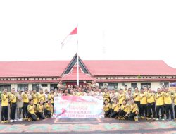 Solidaritas Tanpa Batas, TNI-Polri Gelar Senam Bersama dan Lomba Voli