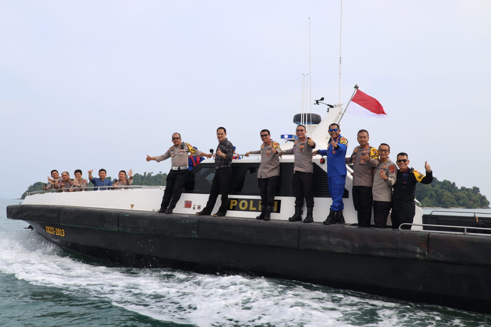 Tinjau Arus Balik, Kapolda Banten Arungi Lautan Lepas