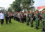 Satgas Gabungan Gelar Apel Persiapan Pengamanan Kedatangan Presiden di Kepahiang