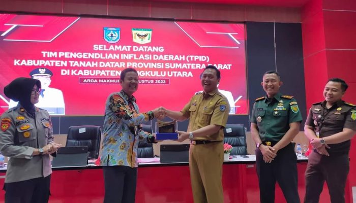 Keberhasilan Bengkulu Utara dalam Mengendalikan Inflasi Menarik Perhatian TPID Tanah Datar