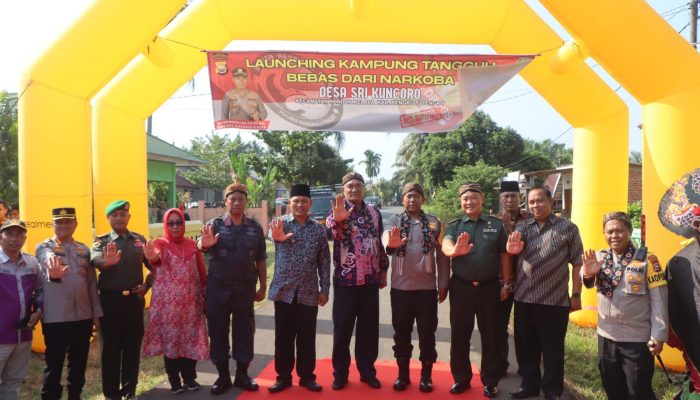 Kampung Tangguh Bebas Narkoba Diluncurkan di Desa Sri Kuncoro Bengkulu Tengah
