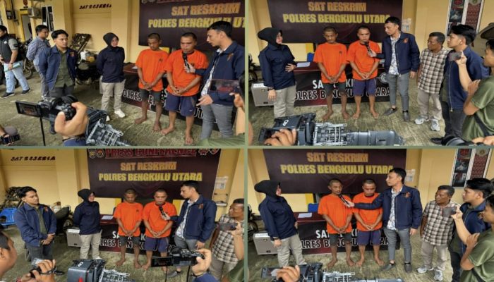 Curi Mesin Kapal di Pasar Palik Dua Pemuda Diamankan Polres Bengkulu Utara