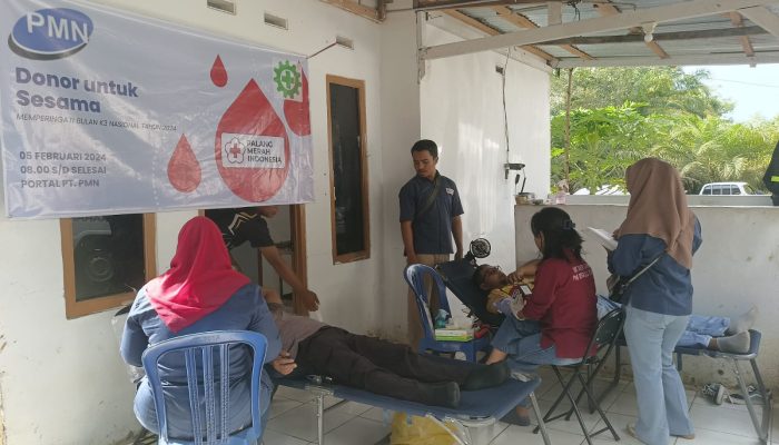 Memperingati Bulan K3 Nasional, PT PMN Bengkulu Utara Gelar Donor Darah