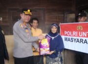 Polres Lebong Gelar Bakti Sosial, Salurkan Sembako untuk Warga Yang Tidak Mampu