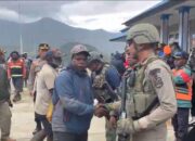 Aparat Gabungan Satgas Ops Damai Cartenz bersama Polres Puncak Amankan Aksi Masyarakat di Ilaga, Situasi Berlangsung Aman dan Kondusif