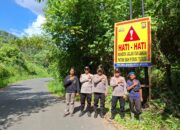 Pasca Truk Terbalik, Polsek Rimbo Pengadang Pasang Police Line dan Spanduk Peringatan