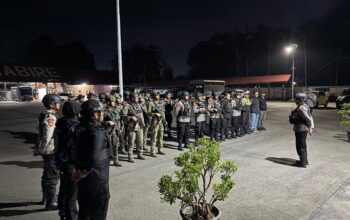 Patroli Gabungan dan Razia Malam di Nabire, Satgas Ops Damai Cartenz 2026 Amankan Senjata Tajam