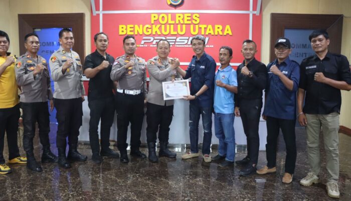 Polres Bengkulu Utara Raih Penghargaan JMSI atas Komitmen Keterbukaan Informasi