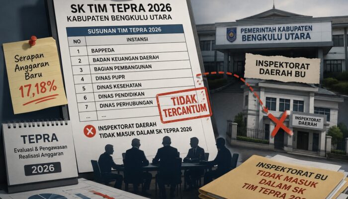 Di Tengah Serapan Anggaran Rendah, Inspektorat Bengkulu Utara Justru Absen dari Tim TEPRA