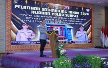 Buka Pelatihan Satkamling 2026, Kapolda Sumsel Tekankan Gotong Royong dan Pemanfaatan Teknologi