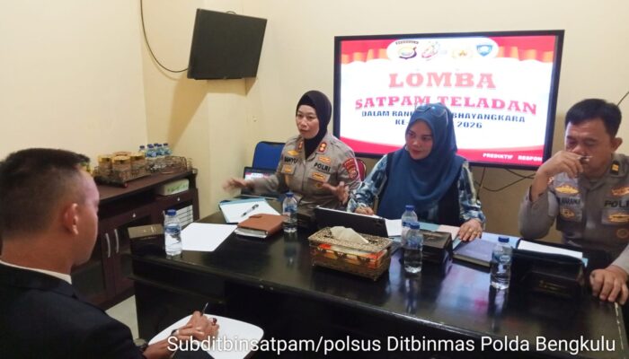 Ditbinmas Polda Bengkulu Gelar Lomba Satpam Teladan Sambut HUT Bhayangkara ke-80