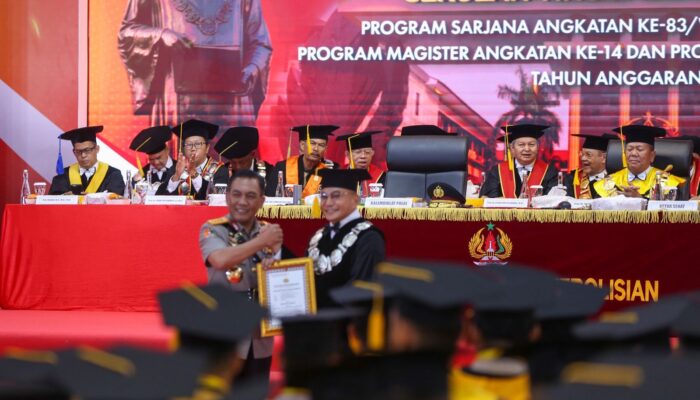 Kapolda Riau Gaungkan Polisi sebagai Penjaga Peradaban di Wisuda dan Dies Natalis ke-80 STIK Polri