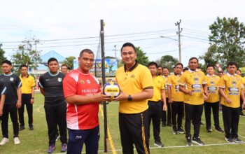 Kapolres Lebong Resmi Buka Turnamen Bola Voli Kapolres Cup Hari Bhayangkara Ke-80.