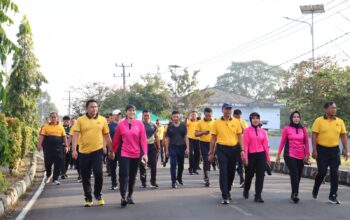 POLRES LEBONG GELAR JALAN SANTAI DAN OLAHRAGA BERSAMA SEMARAKKAN HARI BHAYANGKARA KE-80 TAHUN 2026