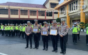 Satlantas Polres Lebong Raih Juara 3 Lomba Validasi Penindakan Data ETLE Mobile Polda Bengkulu