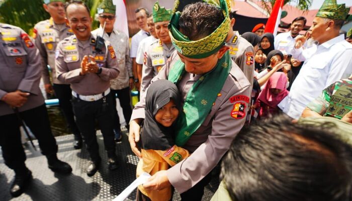 Resmikan 80 Jembatan Merah Putih Presisi di Riau, Kapolri: Permudah Anak Sekolah-Masyarakat