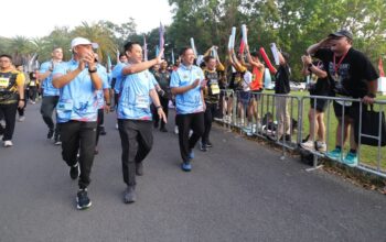 Kapolda Sumsel Bersama Forkopimda Sapa Ribuan Peserta Sumsel Bhayangkara Run, Kuatkan Kolaborasi dan Soliditas Bumi Sriwijaya