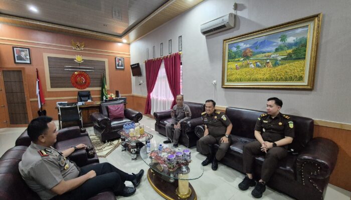 Kapolres Lebong Pererat Sinergitas, Jalin Silaturahmi dengan Kejaksaan Negeri Lebong