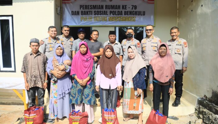 Resmikan Bedah Rumah ke-79 dan ke-80, Polda Bengkulu Wujudkan Kepedulian Nyata bagi Masyarakat