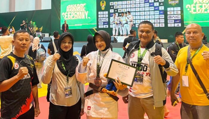 Polwan Polda Bengkulu Raih Perunggu di Kejurnas Judo Kasad Cup XVI 2026 Kelas 57 Kg Kategori TNI-Polri