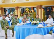 Kapolri Bersama Menko Polkam dan Pimpinan Lembaga Negara Perkuat Kebersamaan di Mabes TNI AL