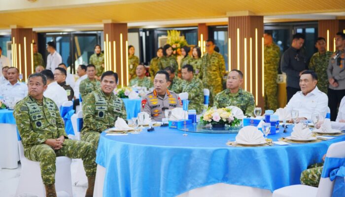 Kapolri Hadiri Silaturahmi Strategis Pimpinan Lembaga Negara di Mabes TNI AL