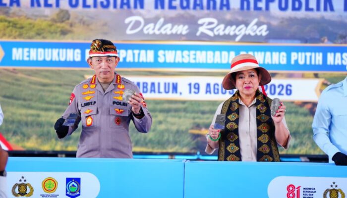 Polri Tanam Bawang Putih Serentak di 14 Polda, Potensi Panen Capai 2.795 Ton