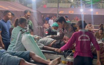 Polri Responsif Tangani Korban Gempa Susulan di Manggarai Timur