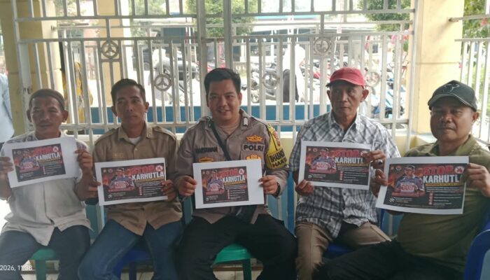 Bhabinkamtibmas Polsek Lebong Utara Perkuat Imbauan Cegah Karhutla di Desa Lebong Tambang