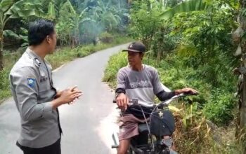 Cegah Karhutla, Bhabinkamtibmas Polsek Lebong Tengah Ajak Warga Pagar Agung Waspada Di Musim Kemarau