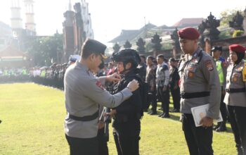Pastikan Pengamanan Dua Agenda Kepolisian Internasional IAWP & SOM, Polda Bali Gelar Pasukan Ops Gapura Agung IV-2026
