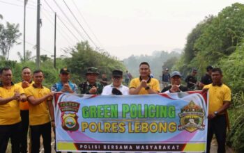 Green Policing, Polda Bengkulu dan Polres Jajaran Bersama Masyarakat Jaga Lingkungan dan Ruang Publik