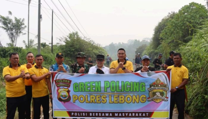 Green Policing, Polda Bengkulu dan Polres Jajaran Bersama Masyarakat Jaga Lingkungan dan Ruang Publik