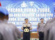 Wakapolri Pimpin Upacara Purna Tugas FPU 7 Minusca, 140 Personel Terima Penghargaan