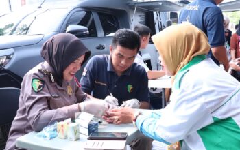 Polda Bengkulu Gelar Bakti Kesehatan, Psikologi Keliling dan SKCK Keliling di Ngopi.id Suka Ramai