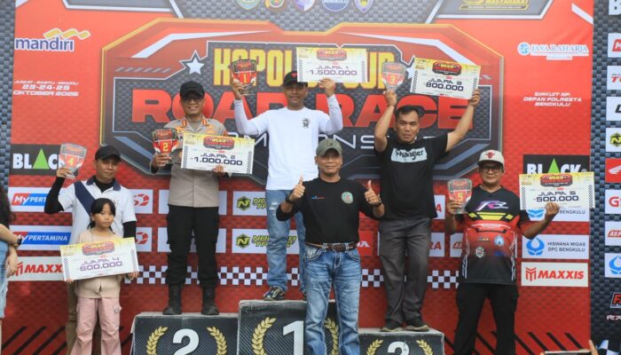 Wakapolda Bengkulu Closing Ceremony dan Apresiasi Para Juara Kapolda Cup 2026, Rangkul Anak Muda Salurkan Hobi di Jalur Positif